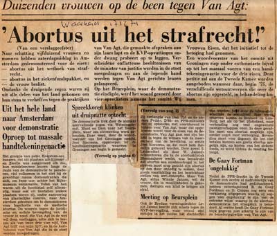 Abortusdemonstratie 1974